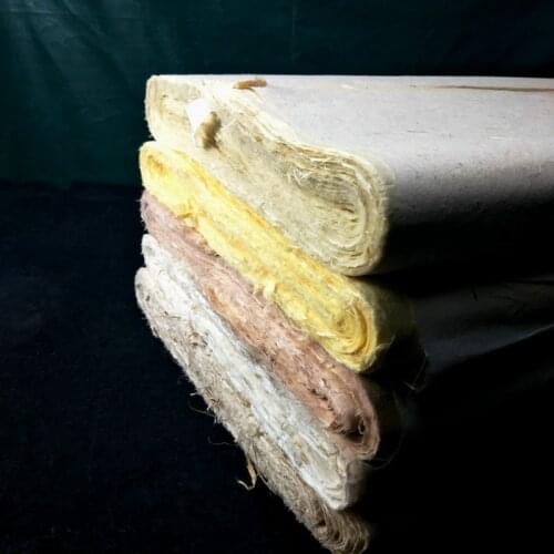 100 Sheets/pack Rice Paper Calligraphy Brushes Writing and Chinese Landscape Painting Half-Ripe Xuan Paper Tea Fiber Xuan Paper