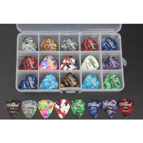 100pcs High Quality Colorful Celluloid Guitar Picks Pick Plectrum Pry Various Colors 6 Gauges 0.46 0.71 0.81 0.96 1.20 1.50mm