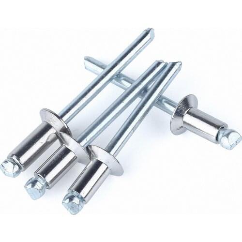 20pcs M5*8/10/13/16/20mm 304 A2 Stainless Flat Countersunk Head Break Mandrel Blind Rivets Pop Rivets For Furniture Car Aircraft