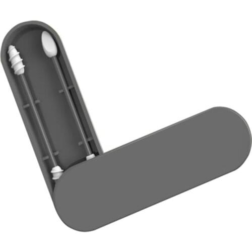 5 Colors Reusable Cotton Swab 2pc Portable Silicone Swab Ear Cleaning Beauty Makeup Tool Kit Cosmetic Swab Stick Dropshipping