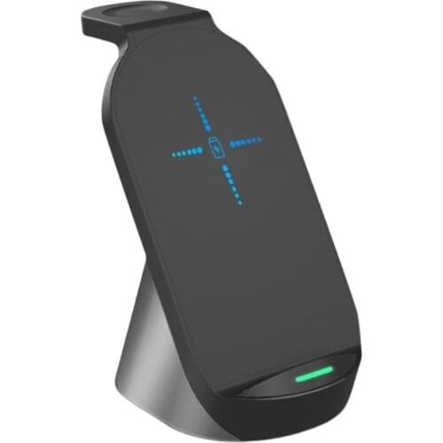 15W 3 in 1 Fast Wireless Charging For iPhone Samsung Buds For Apple Watch 6 5 4 3 2 Airpods Pro Wireless Quick Charger Stand