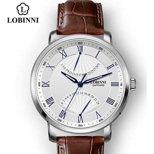 Switzerland Lobinni Watch Luxury Brand Japan MIYOTA Men Wristwatch Waterproof zegarek meski Stainless Automatic Watch Men