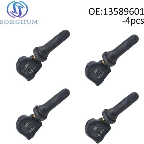4pcs 13589601 Tire Pressure Monitoring Sensor (TPMS) 433 MHz Fits For Cadillac CT6 XT5 SRX For Chevrolet Malibu Opel