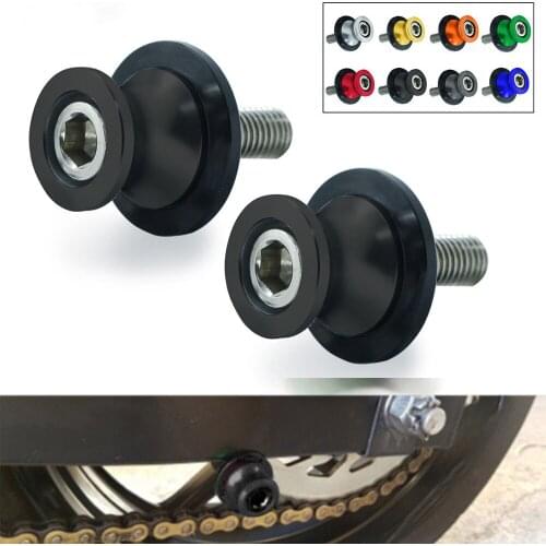 For Kawasaki Ninja ZX-9R ZX9R ZX 9R 1998-2020 10MM Motorcycle Swingarm Spools Slider Rear Swing Arm Cover Stand Screws Paddock