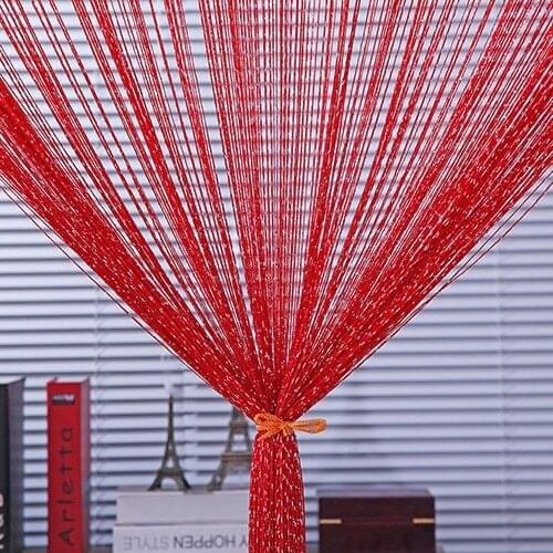 Door String Curtain Flat Thread Fringe Window Panel Room Divider Tassel Decor