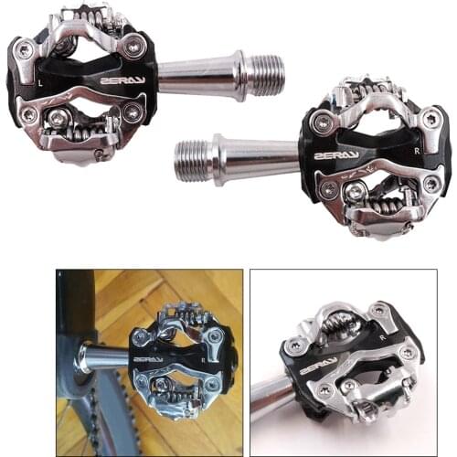 Mountain Bike Clipless SPD Cycling Pedals Fits for Shimano SPD System MTB Bicycle Pedal Refit Parts 9/16'' Spindle