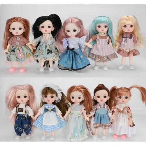 BJD blyth Fashion Doll Cotton Clothes Dress Up Suit For Ob11 1/12 Doll Outfit Daily Casual Accessories Skirt for Girls Diy Toys