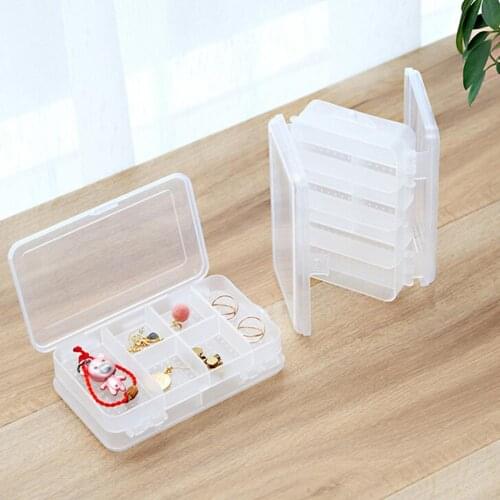HOT SALES!!! Plastic Double Side 6 Slots Jewelry Storage Box Case Earrings Organizer Holder Wholesales Dropshipping New Arrival