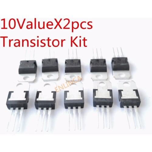 10Value*2pieces transistor kit assortment 7805 7806 7808 7809 7812 7815 7905 7912 7915 LM317 LM317T TO-220 Transistor kit