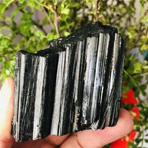 NATURAL BLACK TOURMALINE CRYSTAL STONE ORIGINAL