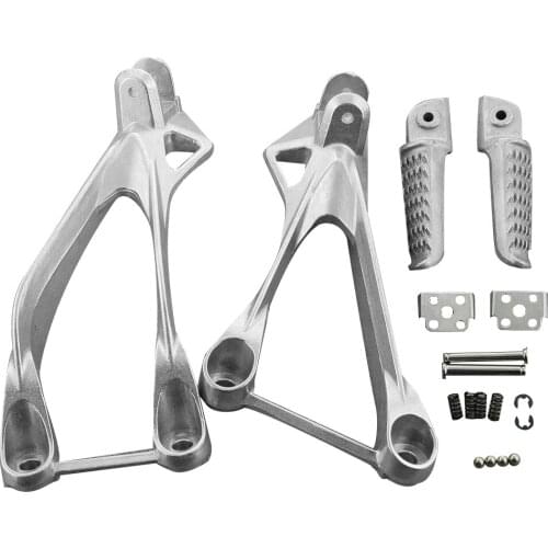 Motorcycle Rear Passenger Foot Pegs Footrest Brackets Kit Aluminum Alloy for Kawasaki Ninja ZX-6R ZX6R 2005 2006 2007 2008