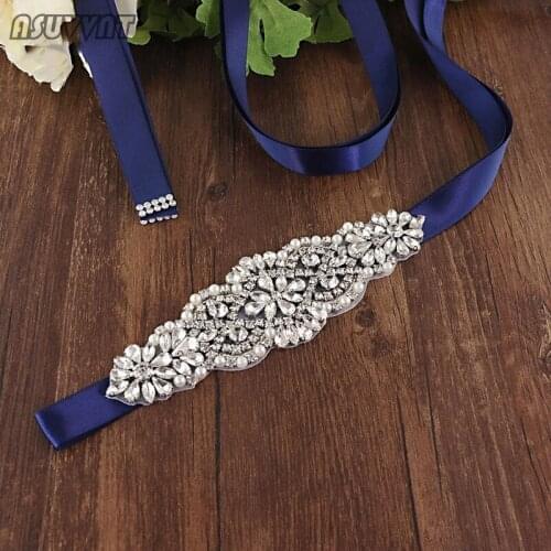 Fashion Belt Bridal Rhinestone Belt For Wedding Dress Silver Belt Wedding Diamond Belts Bridesmaid Sashes Belts For Party Dress