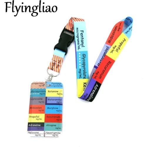 Medical Doctor Lanyard Credit Card ID Holder Bag Student Women Travel Card Cover Badge Car Keychain Gifts Accessories