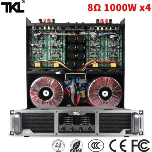 TKL 8ohm 1000W * 4 PX4100 four-channel power amplifiers stage DJ subwoofer line array professional amplifier