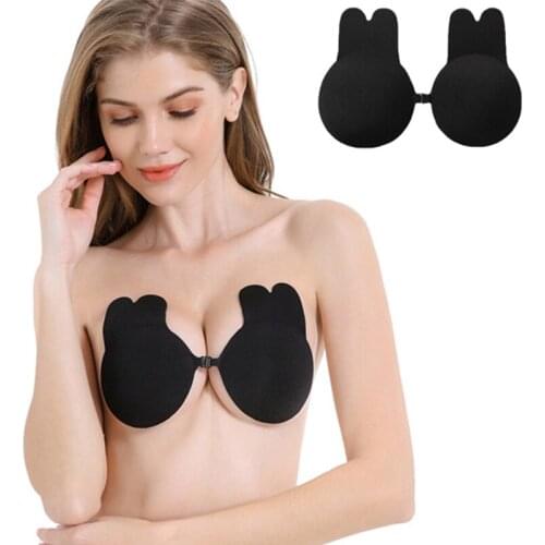 Women Silicone Self-Adhesive Sticky Bra Strapless Push Up Seamless Hot Sale Invisible Bras Sexy Nipple Cover Wedding Brallete