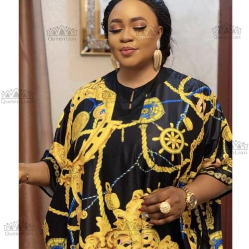 2020 New Fashion Oversize African chiffon Loose Long Dashiki Traditional Party Dress For Lady (CPFSZ1)