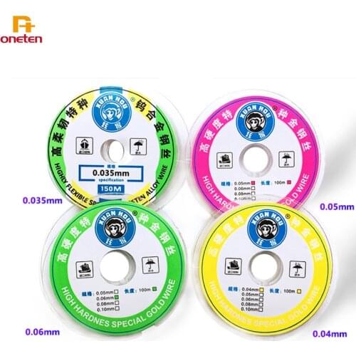 LCD Screen Separate Cutting Steel Wire Mobile Phone Screen Repair Line 0.05mm 0.06mm 0.08mm 0.035mm 0.028mm Metal Separator Tool