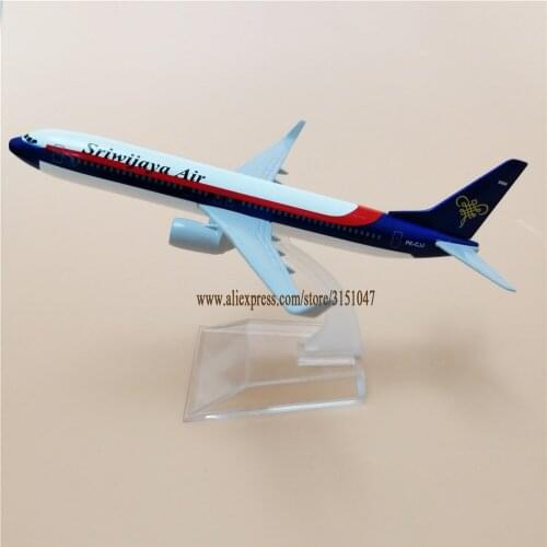 16cm Sriwijaya Air Boeing 737 B737 Airlines Plane Model Alloy Metal Diecast Model Airplane Aircraft Airways Gift