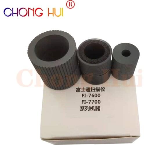 1X PA03740-K011 PA03740-K010 Compatible New Pickup Roller Tires for Fujitsu fi-7600 fi-7700 fi-7700S Scanner Feed Roller Tires