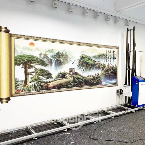 3D 5D Wall Printer for Wall Mural Decoration Wall Printer with Epson DX10 DX7 Printhead to Print on Canvas