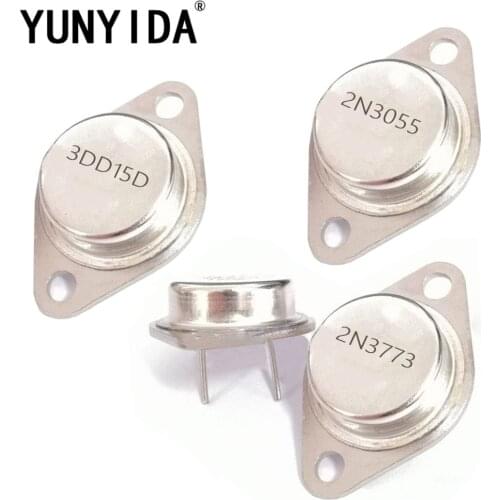 5PCS TO-3 3DD15D 2N3055 2N3773