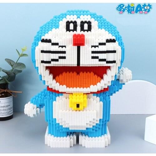 7280pcs+ Magic Building Blocks Doraemons Figure Big Model Assembled Connection Mirco Bricks For Children Block Toys