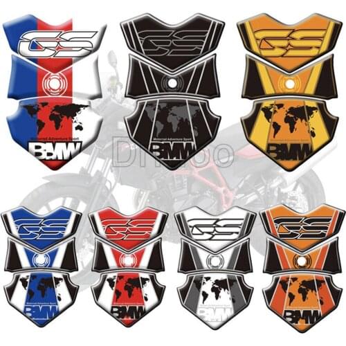Motorcycle Accessories Tank Pad Protector Sticker Fish Bone Gas Fuel Tank Stickers For BMW F700GS F650GS