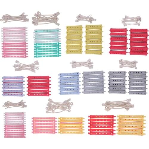 12 Pcs Wave Hairstying Perm Rod bars Curler Hairdressing Tool Set Salon Hair Rollers Set Hair Clips Hair Styling Tools