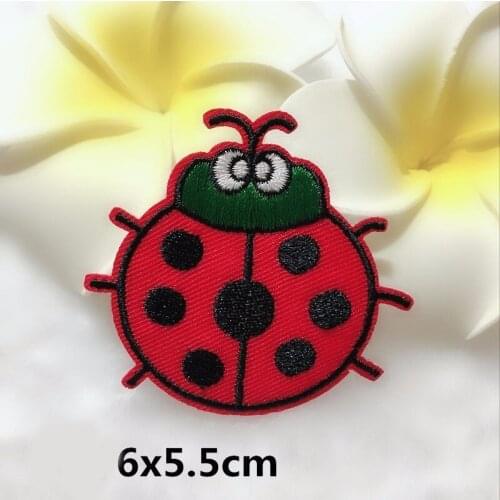 Children Costume beetle Iron On Patches Sewing Embroidered Applique for Jacket Clothes Stickers Badge DIY Apparel Accessories