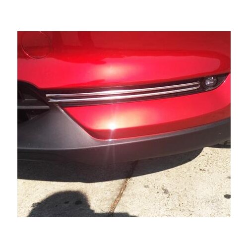 For Mazda CX-5 CX5 KF 2017 2018 2019 2020 Car Front Fog Light Trim Strips Decoration Cover Exterior ABS Chromium Styling