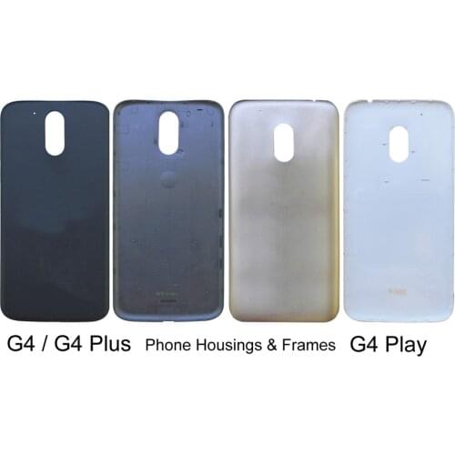 For Motorola Moto G4 / G4 Plus /G4 Play Mobile Phone Housings Frames XT1620 XT1644 XT1604 Battery Back Cover Door Housing Case