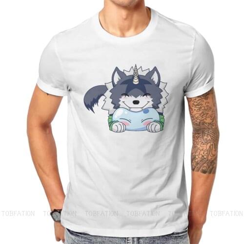 That Time I Got Reincarnated as a Slime Anime Ranga Rimuru Chibi T Shirt Summer Cotton Mens Clothing Harajuku O-Neck TShirt