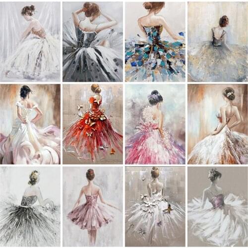 HUACAN Full Square Diamond Painting 5D Woman Diamond Embroidery Mosaic Cross Stitch Portrait Home Decor