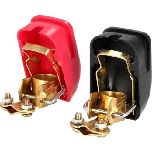 2Pcs Car Boat Battery Terminal Connector Clamps Quick Release Positive Negative Connector Clamps Car Terminals Car Accessories