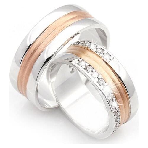 Couple Wedding Ring Sterling Silver 925 Woman And Man Luxury Jewelry Bands Engagement Anniversary Anatolian Civilization Models