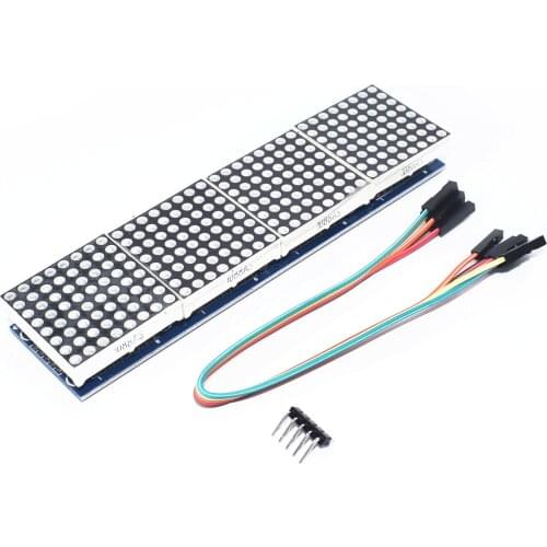 MAX7219 dot matrix module microcontroller module 4 in 1 display C14 Red/Green For Arduino