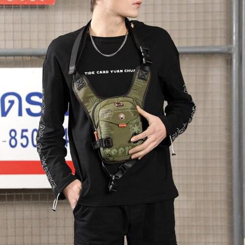 Fashion Men Nylon Drop Legs-Bag Casual Boys Waist Bags Hip Bum Beltleg Fanny Pack Travel Crossbody Shoulder Bags