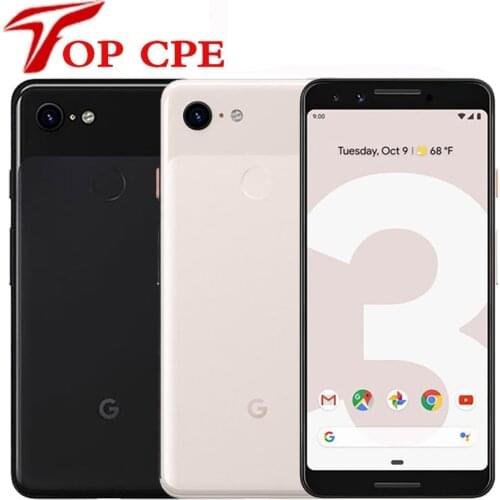 Google Pixel 3 3XL Original Unlocked GSM 4G Android Mobile phone 12.2MP&Dual 8MP Octa Core Snapdragon 845 4GB&64GB AMOLED NFC