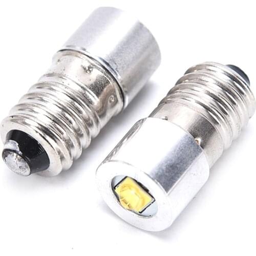 P13.5S E10 3W 3V 4-12V 6-24V Flashlight Light Bulb High Bright LED Emergency Work Light Lamp Flashlight Replacement Bulb Torches