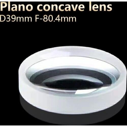 Plano concave lenses Microscope lens Telescope lens Optical research Experiment D39mm F-80.4mm Customizable