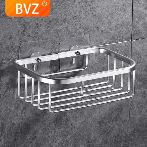 BVZ A Style Short Bathroom Accessories Bathroom Shelf Holder Space Aluminum Bathroom Shelf Shower Shampoo Soap Cosmetic Shelves