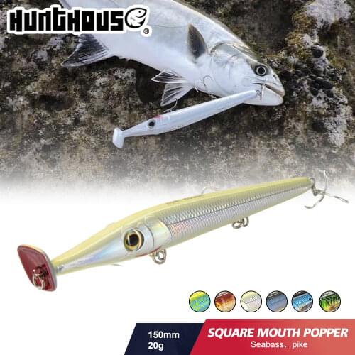 Fishing lure popper 150mm 20g needle 150F long cast pencil topwater floating stickbait bait lure for bass pike bluefish garfish