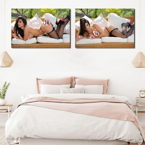 Adult Model Heels Girl Sexy Stockings Thong Wallpaper Art Canvas Poster Painting Oil Wall Picture Print Home Bedroom Decoration