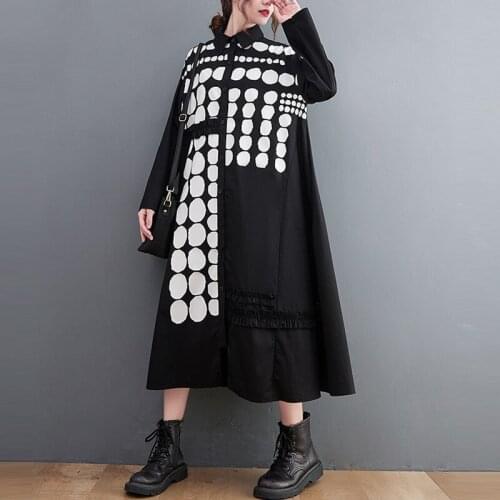 Модные платья-рубашки QPFJQD China At AliExpress