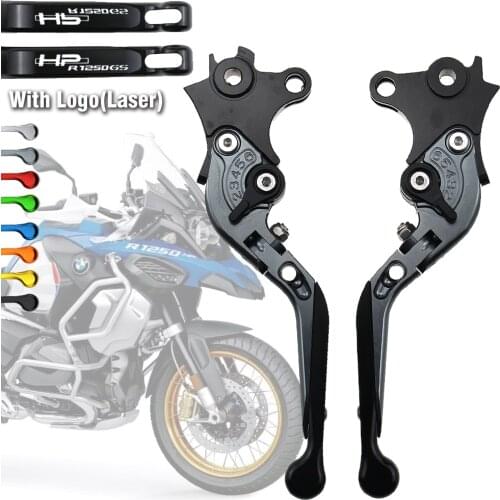 For R1250GS Rallye HP R1250GS ADV HP R1250GS CNC Full Black Adjustable Folding Extendable Motorcycle Brake Clutch Levers