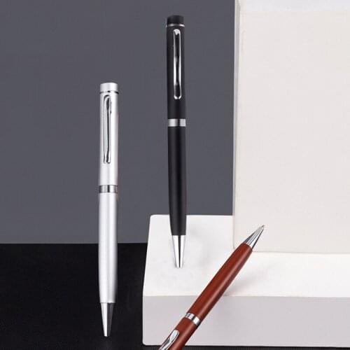 Luxury Quality Metal Ballpoint Pens 1.0mm Black Ink Business Office Sign Pen for Student Writing Tool Supplies School Stationery