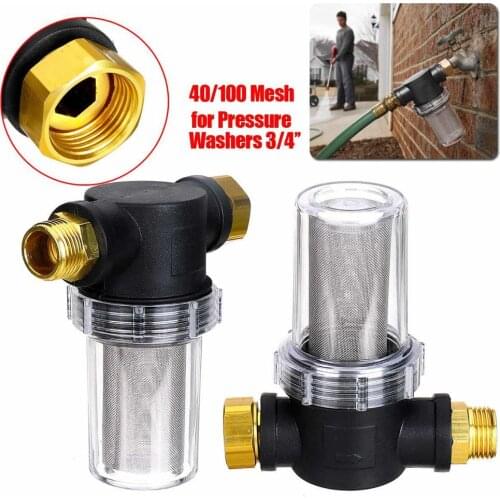 40/100 Mesh Garden Hose Filter Attachment for Pressure Washers Pump Inlet Filter 3/4" Hose Connector Garden Accessories