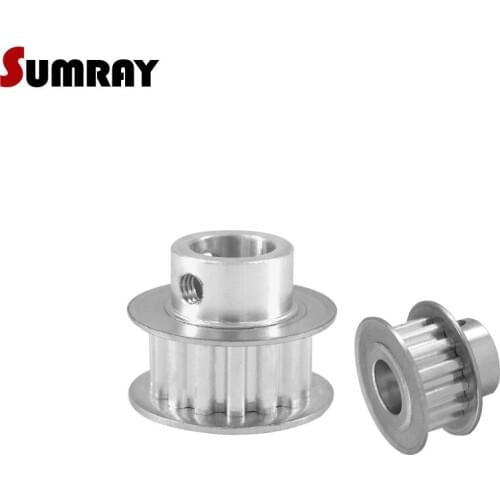 SUMRAY XL 10T Timing Belt Pulley 4/5/6/6.35/8mm Bore Tooth Belt Pulley 11mm Belt Width Stepper Motor Pulley for CNC Machine
