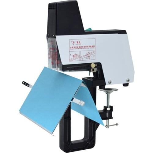 ST-100 Heavy Duty Electric Stapler Multifunctional Automatic Saddle Stitch Binding Machine A3 Center Seam Stapler