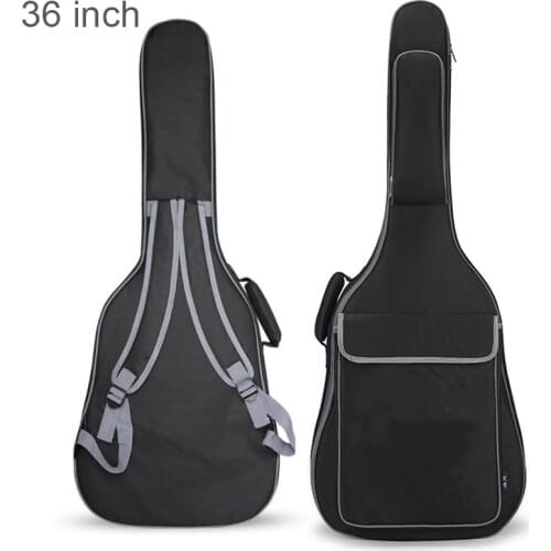 36 Inch / 41 Inch Guitar Bag Oxford Fabric Guitar Case Gig Bags Double Straps Padded 10mm Cotton Soft Waterproof Backpack